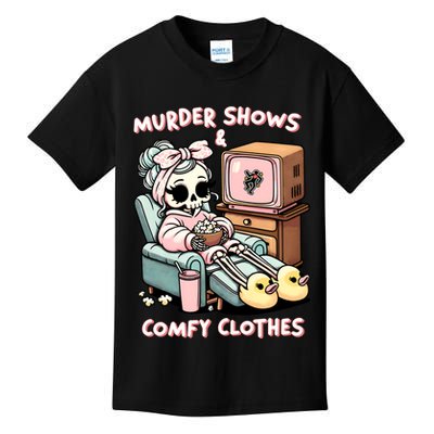 Murder Shows And Comfy Clothes Kids T-Shirt