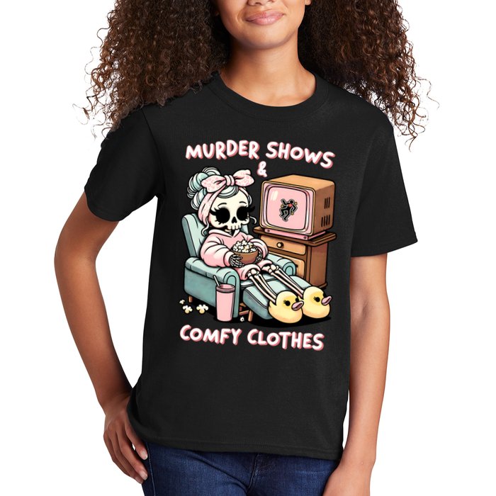 Murder Shows And Comfy Clothes Kids T-Shirt