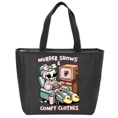 Murder Shows And Comfy Clothes Zip Tote Bag
