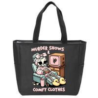 Murder Shows And Comfy Clothes Zip Tote Bag