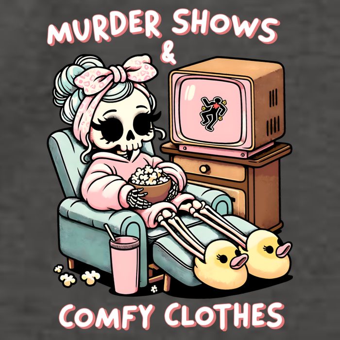 Murder Shows And Comfy Clothes Vector Backpack