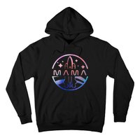 Mama Space Astronaut Rocket Birthday Party Hoodie