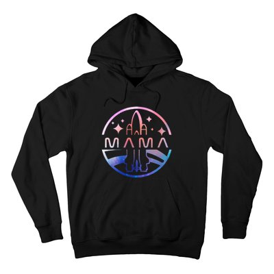 Mama Space Astronaut Rocket Birthday Party Hoodie