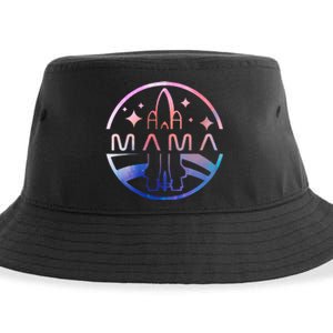 Mama Space Astronaut Rocket Birthday Party Sustainable Bucket Hat