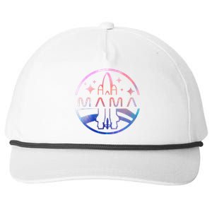 Mama Space Astronaut Rocket Birthday Party Snapback Five-Panel Rope Hat