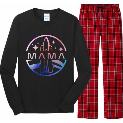 Mama Space Astronaut Rocket Birthday Party Long Sleeve Pajama Set