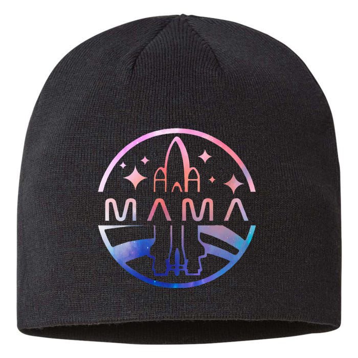 Mama Space Astronaut Rocket Birthday Party Sustainable Beanie