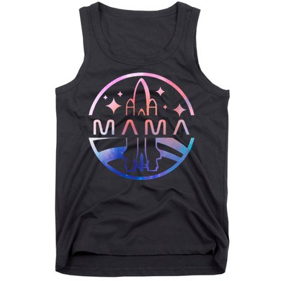 Mama Space Astronaut Rocket Birthday Party Tank Top