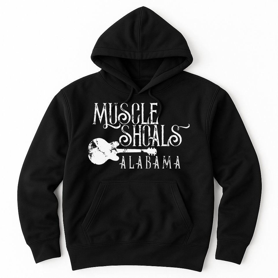 Muscle Shoals Alabama With Guitar Swampy Soul Music Fans Hoodie