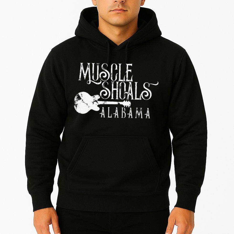 Muscle Shoals Alabama With Guitar Swampy Soul Music Fans Hoodie