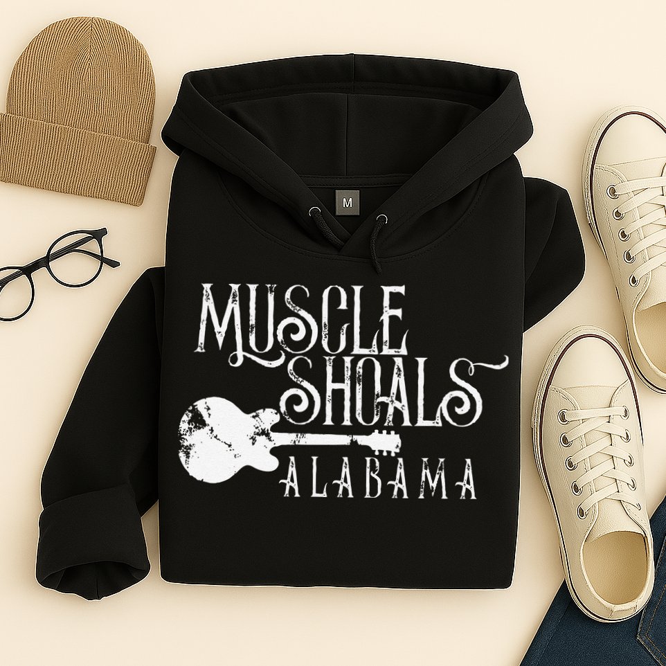 Muscle Shoals Alabama With Guitar Swampy Soul Music Fans Hoodie