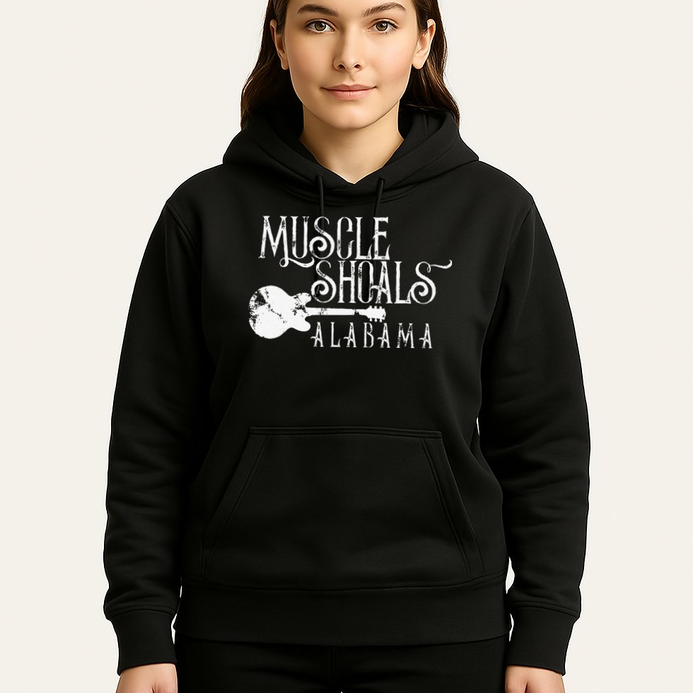 Muscle Shoals Alabama With Guitar Swampy Soul Music Fans Hoodie