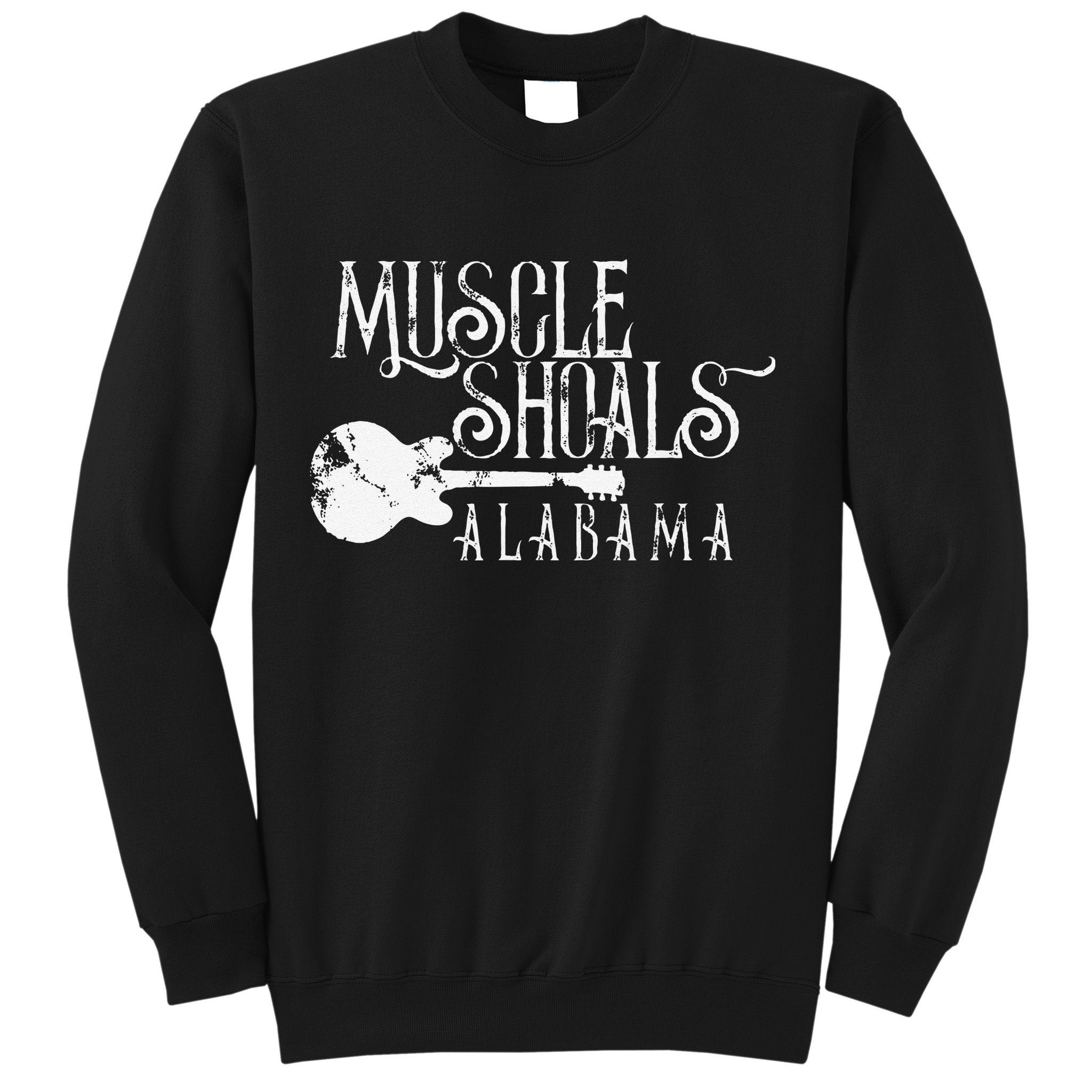 Muscle Shoals Alabama With Guitar Swampy Soul Music Fans Sweatshirt