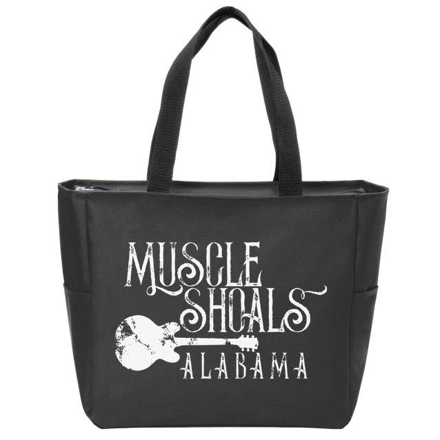 Muscle Shoals Alabama With Guitar Swampy Soul Music Fans Zip Tote Bag
