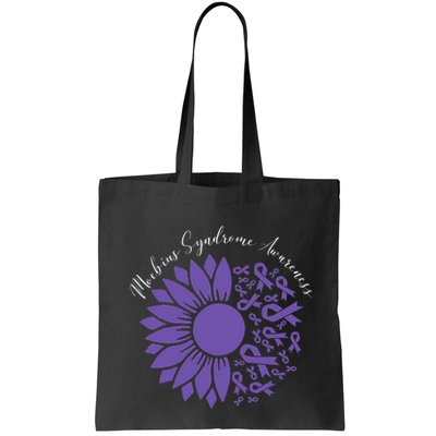 Moebius Syndrome Awareness Sunflower Purple Ribbon Support Gift Bag