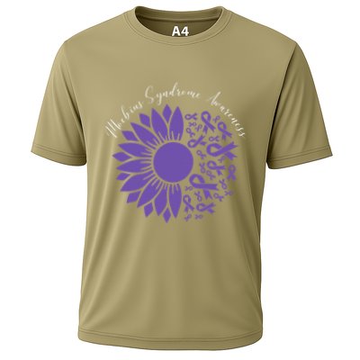 Moebius Syndrome Awareness Sunflower Purple Ribbon Support Gift Performance Shirt