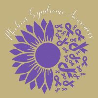 Moebius Syndrome Awareness Sunflower Purple Ribbon Support Gift Cooling Performance Crew T-Shirt
