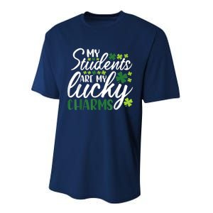 My Students Are My Lucky Charms Funny St Patricks Day Performance Sprint T-Shirt