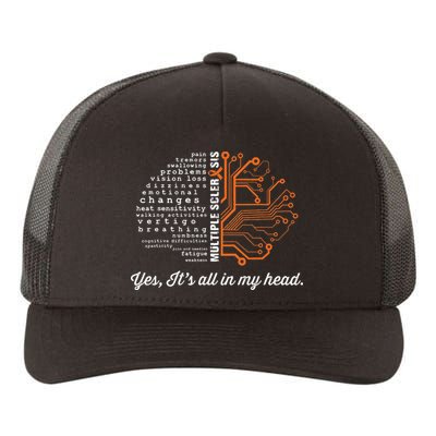 Multiple Sclerosis Awareness MS Head Warrior MS Support Idea Yupoong Adult 5-Panel Trucker Hat