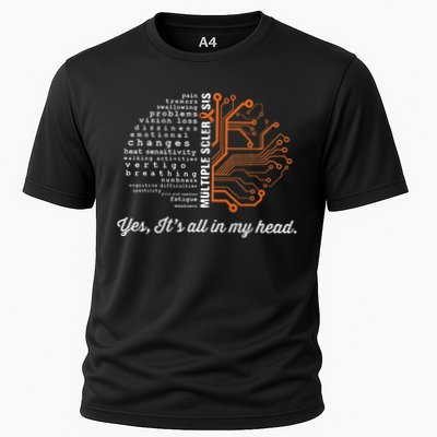 Multiple Sclerosis Awareness MS Head Warrior MS Support Idea Performance Shirt