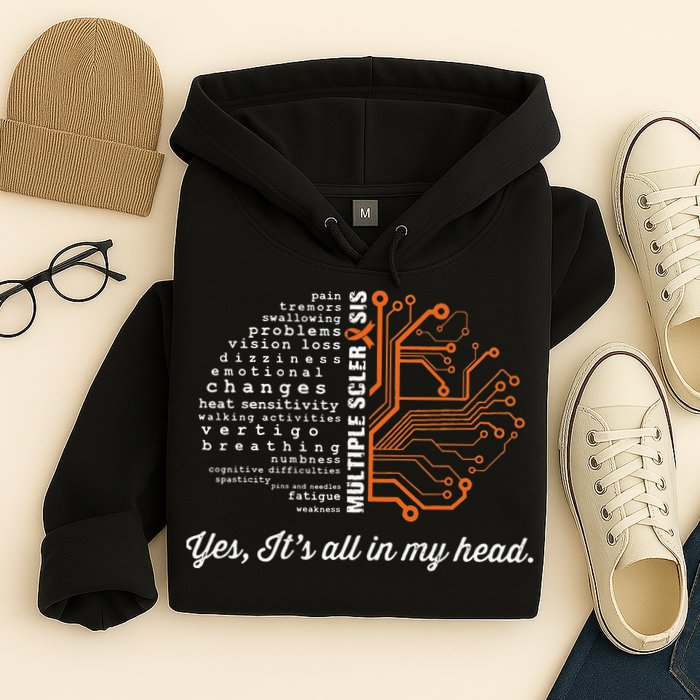 Multiple Sclerosis Awareness MS Head Warrior MS Support Idea Hoodie