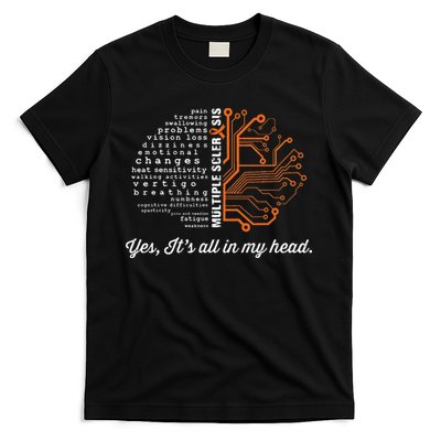 Multiple Sclerosis Awareness MS Head Warrior MS Support Idea T-Shirt
