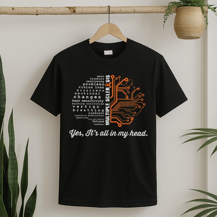 Multiple Sclerosis Awareness MS Head Warrior MS Support Idea T-Shirt