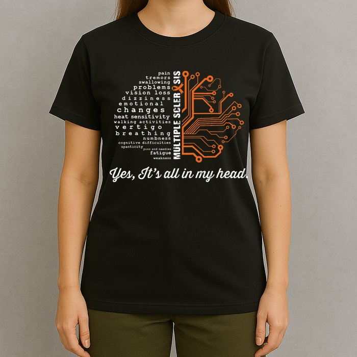Multiple Sclerosis Awareness MS Head Warrior MS Support Idea T-Shirt