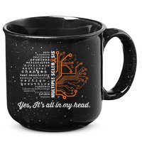 Multiple Sclerosis Awareness MS Head Warrior MS Support Idea 15oz Campfire Ceramic Mug