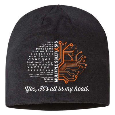 Multiple Sclerosis Awareness MS Head Warrior MS Support Idea Sustainable Beanie
