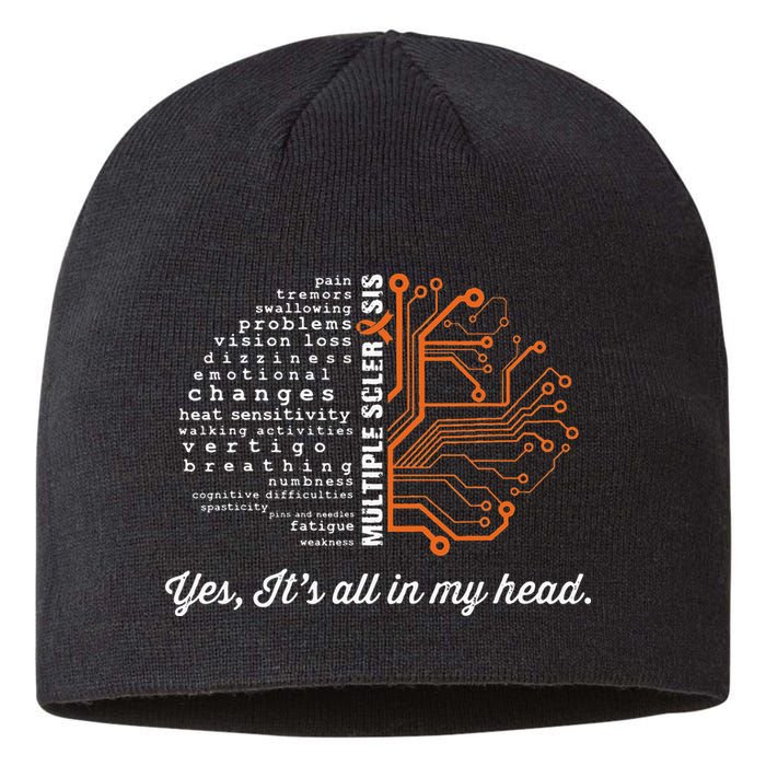 Multiple Sclerosis Awareness MS Head Warrior MS Support Idea Sustainable Beanie
