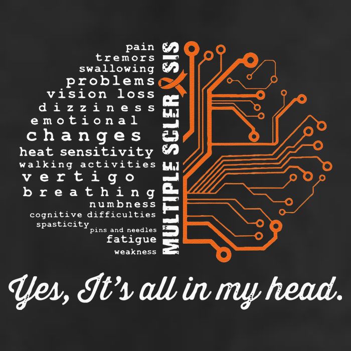 Multiple Sclerosis Awareness MS Head Warrior MS Support Idea 25L Jumbo Tote