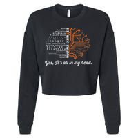 Multiple Sclerosis Awareness MS Head Warrior MS Support Idea Cropped Pullover Crew