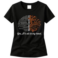 Multiple Sclerosis Awareness MS Head Warrior MS Support Idea Womens T-Shirt