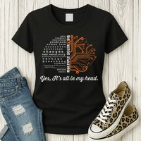 Multiple Sclerosis Awareness MS Head Warrior MS Support Idea Womens T-Shirt