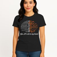Multiple Sclerosis Awareness MS Head Warrior MS Support Idea Womens T-Shirt