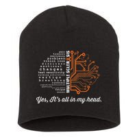 Multiple Sclerosis Awareness MS Head Warrior MS Support Idea Short Acrylic Beanie
