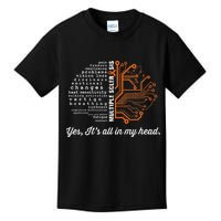 Multiple Sclerosis Awareness MS Head Warrior MS Support Idea Kids T-Shirt