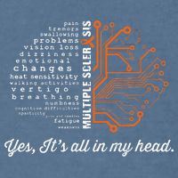 Multiple Sclerosis Awareness MS Head Warrior MS Support Idea Garment-Dyed Sweatshirt