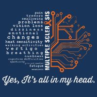 Multiple Sclerosis Awareness MS Head Warrior MS Support Idea Infant Baby Jersey Bodysuit