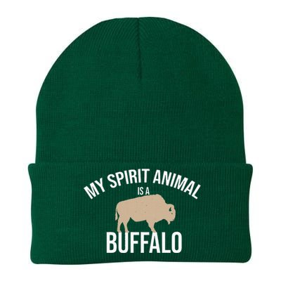 My Spirit Animal Is A Buffalo Buffalo Bison Farm Knit Cap Winter Beanie