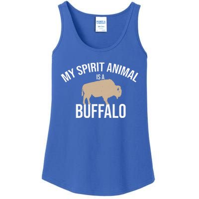 My Spirit Animal Is A Buffalo Buffalo Bison Farm Ladies Essential Tank