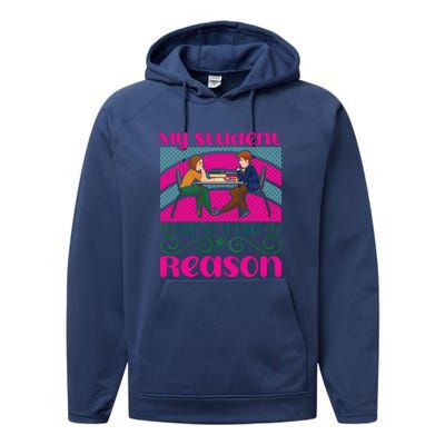 My Student Are The Reason Performance Fleece Hoodie