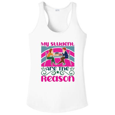 My Student Are The Reason Ladies PosiCharge Competitor Racerback Tank