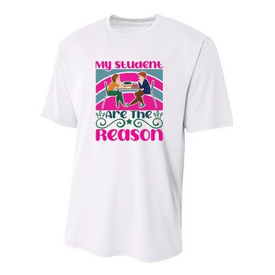 My Student Are The Reason Youth Performance Sprint T-Shirt