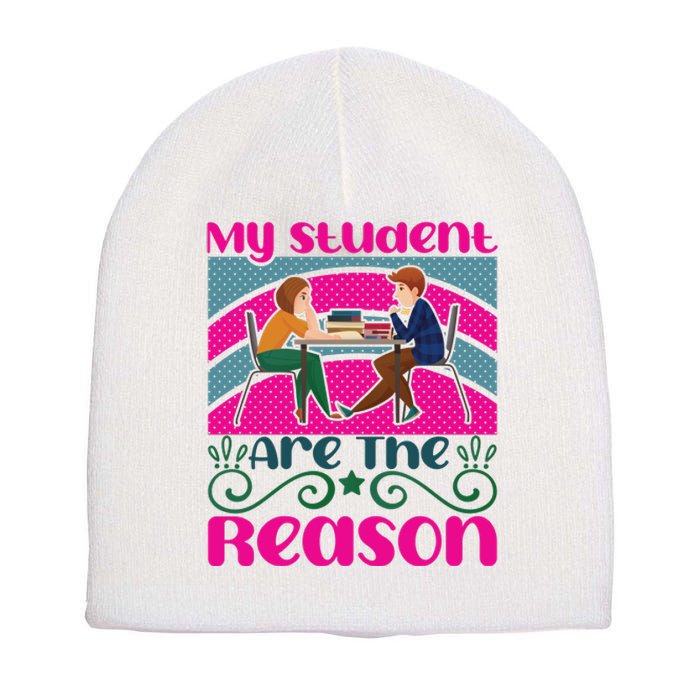 My Student Are The Reason Short Acrylic Beanie