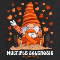 Multiple Sclerosis Awareness Month Orange Ribbon Gnome Adult Drive Performance Visor