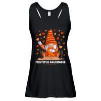 Multiple Sclerosis Awareness Month Orange Ribbon Gnome Ladies Essential Flowy Tank