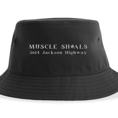 Muscle Shoals Alabama 3614 Jackson Highway Music Souvenir Sustainable Bucket Hat