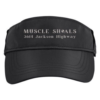 Muscle Shoals Alabama 3614 Jackson Highway Music Souvenir Adult Drive Performance Visor